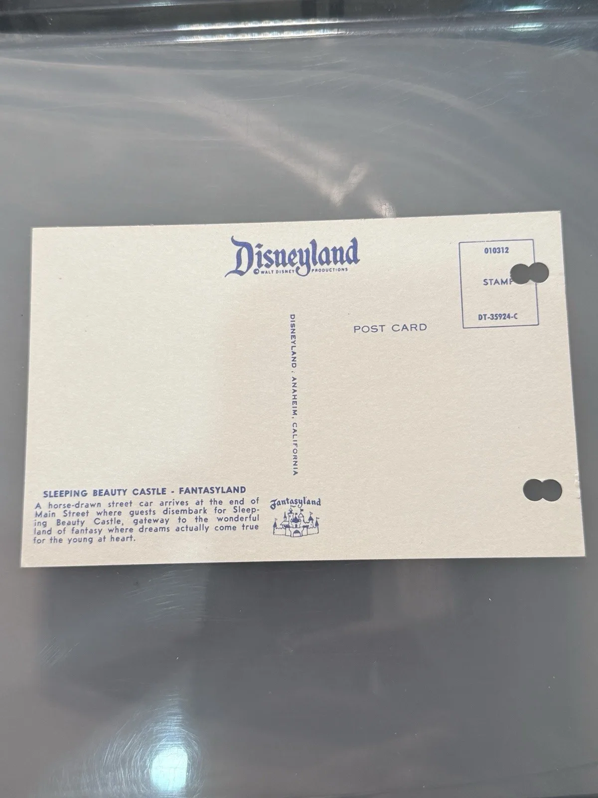 Disneyland Sleeping Beauty Castle Fantasyland Postcard Anaheim CA DT-35924-C – photo 4