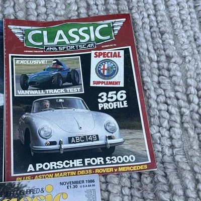 Bundle 3x Vintage Thoroughbred Classic  Car Magazines Job Lot C1 – photo 3