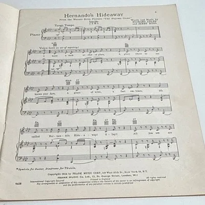 Frank Music Co Ltd The Pajama Game Vocal Selections Sheet Music Piano Voice 3002 – photo 5
