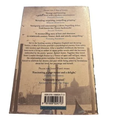 A Man of Genius by Janet Todd - Large Paperback Ex Library Laminated – photo 2