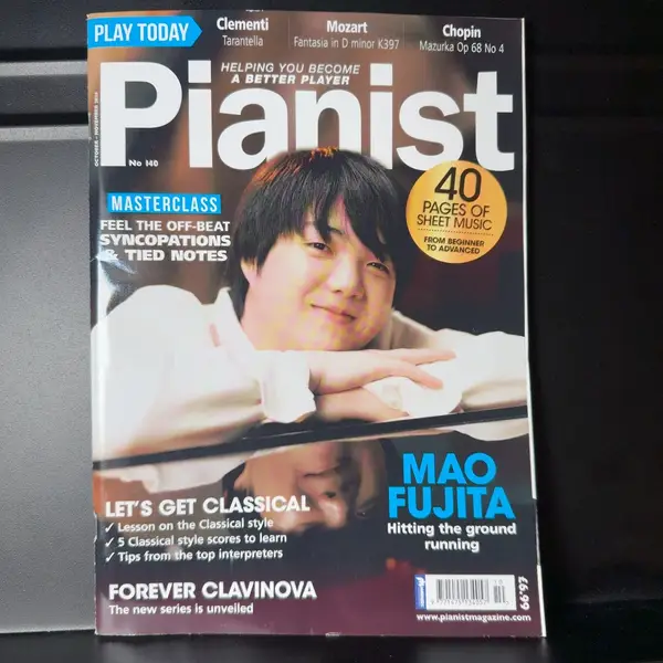 Pianist magazine Mao Fujita special Mozart Clementi Chopin #140