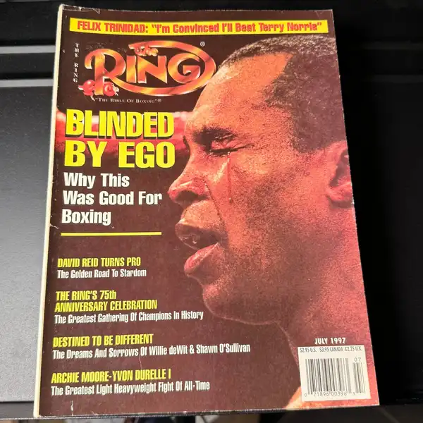 The Ring boxing magazine Sugar Ray Leonard Blinded by Ego. July 1997