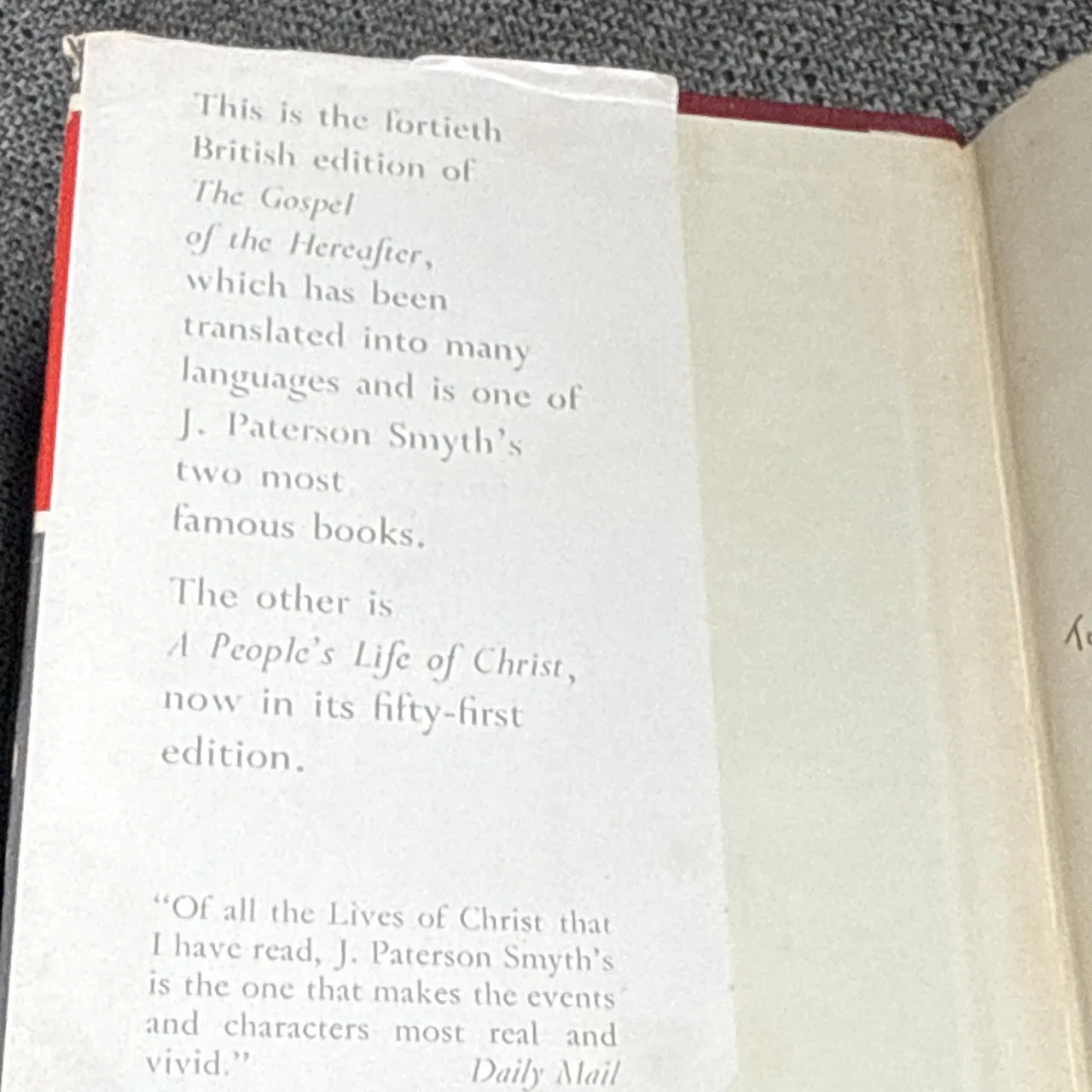 The Gospel of the Hereafter by J. Paterson Smyth (40th British Edition) – photo 4