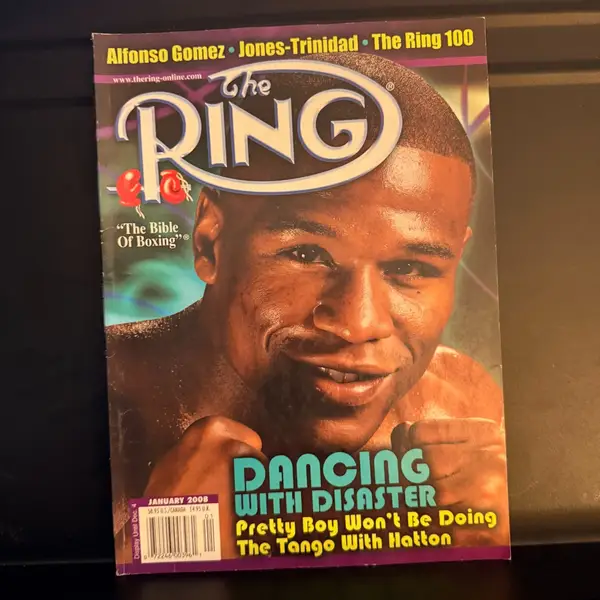 The Ring boxing magazine Floyd Mayweather dancing with disaster January 2008