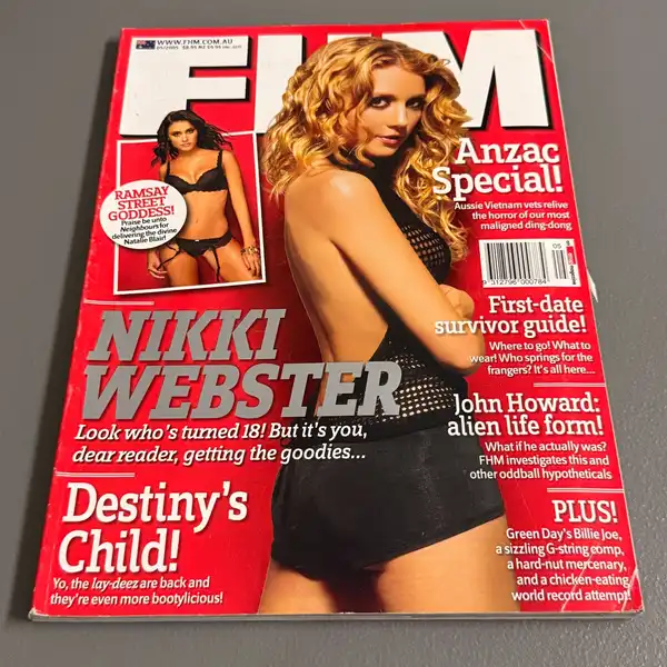 FHM Magazine Nikki Webster Anzac Special collectable 05/2005