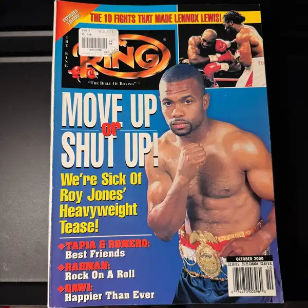 The Ring boxing magazine Roy Jones heavyweight tease October 2000