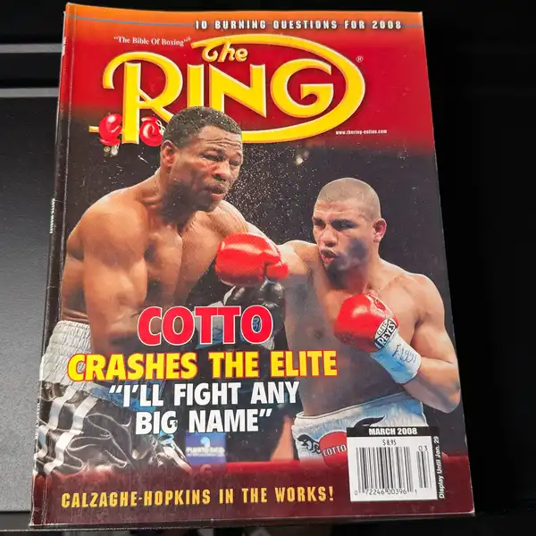 The Ring Magazine Miguel Cotto vs Sugar Shane Mosely March 2008