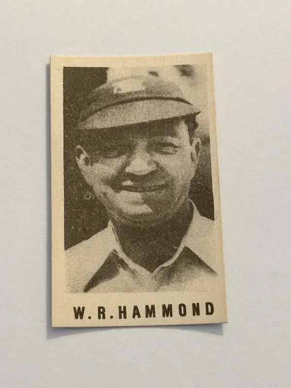 Walter Hammond Cricket Card Original Collectable Memorabilia Card