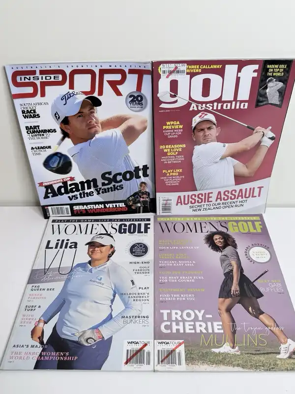 Golf magazine bundle x 4 Adam Scott Lilia Vu Troy Cherie Mullins