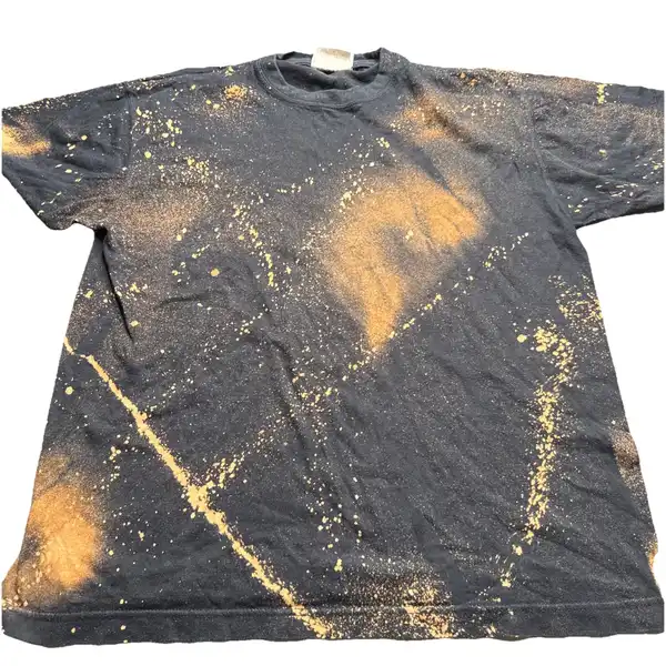 Vintage St. Mark T-shirt Black Brown Galaxy Paint Splatter  Small Men’s