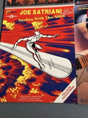 4x Vintage Guitar Tab Books Steve Vai Joe Satriani Steve Morse Rare Tablature – photo 6