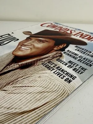 cowboys & indians magazine january 2025 issue "elvis goes west" illustrated – photo 4