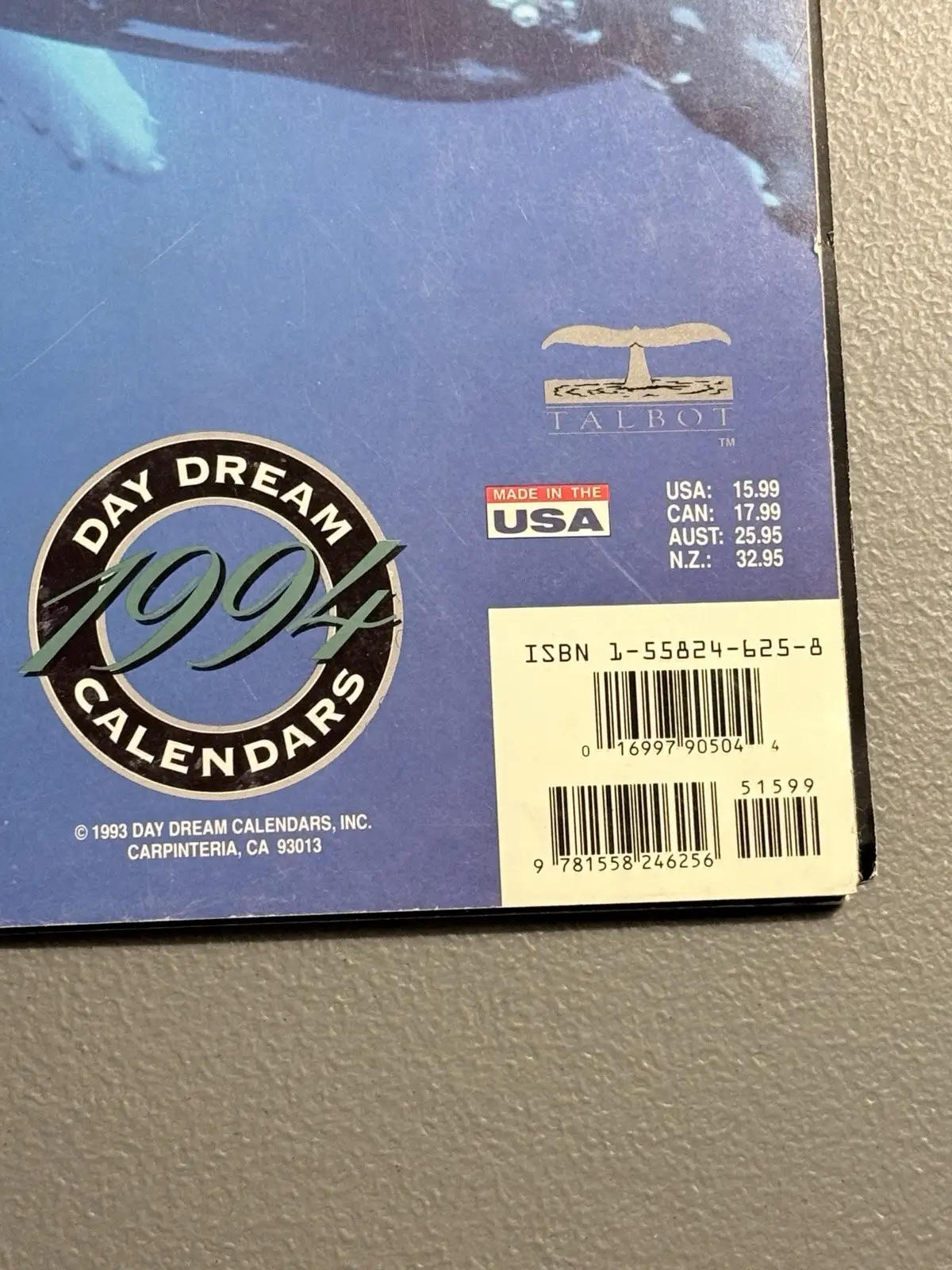 Talbot Day Dream 1994 Whales 16-Month Wall Calendar MPN 41510 – photo 7