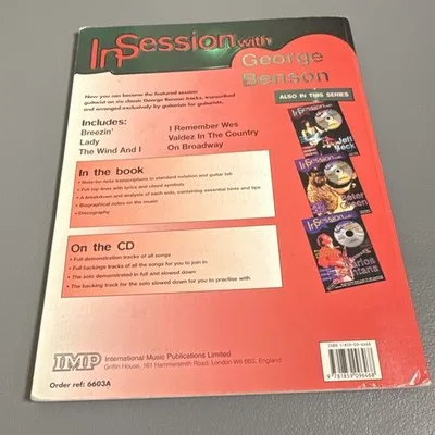 In Session with George Benson Guitar Tab Notation Chords Lyrics Book noCD 1999 – photo 2