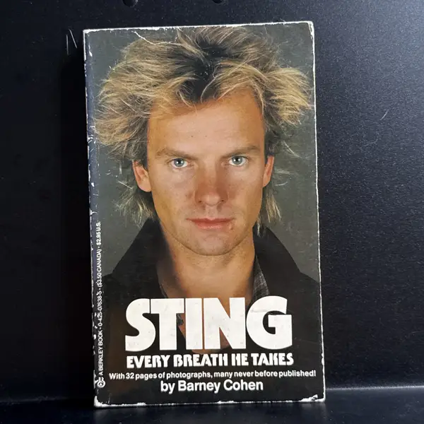 STING: EVERY BREATH HE TAKES By BARNEY COHEN 1984 Berkley Books Paperback PHOTOS