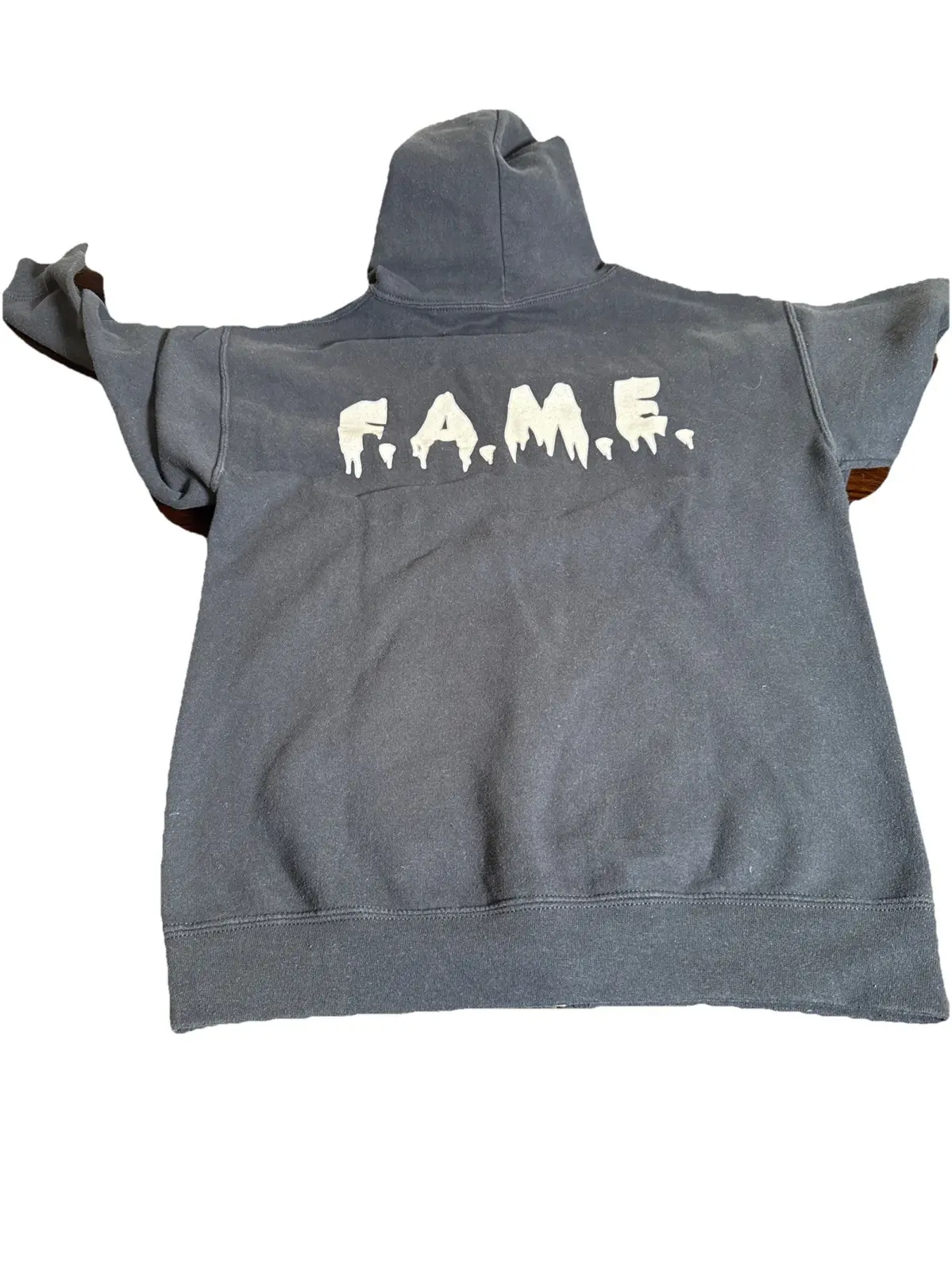 Rare Chris Brown FAME Zip Hoodie Small Original Black – photo 7