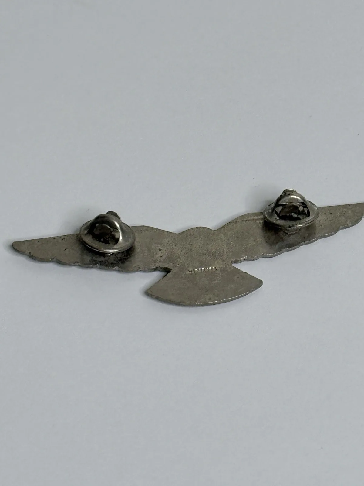 Vintage AJ Parkes Silver Eagle Aviation Pilot Wings Badge Australian – photo 7
