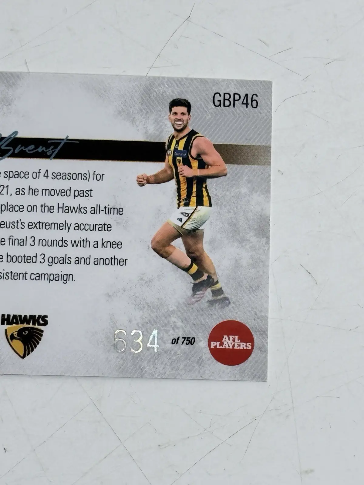 Select 2022 Prestige Gamebreakers Forward 50 Luke Breust GBP46 634/750 – photo 2