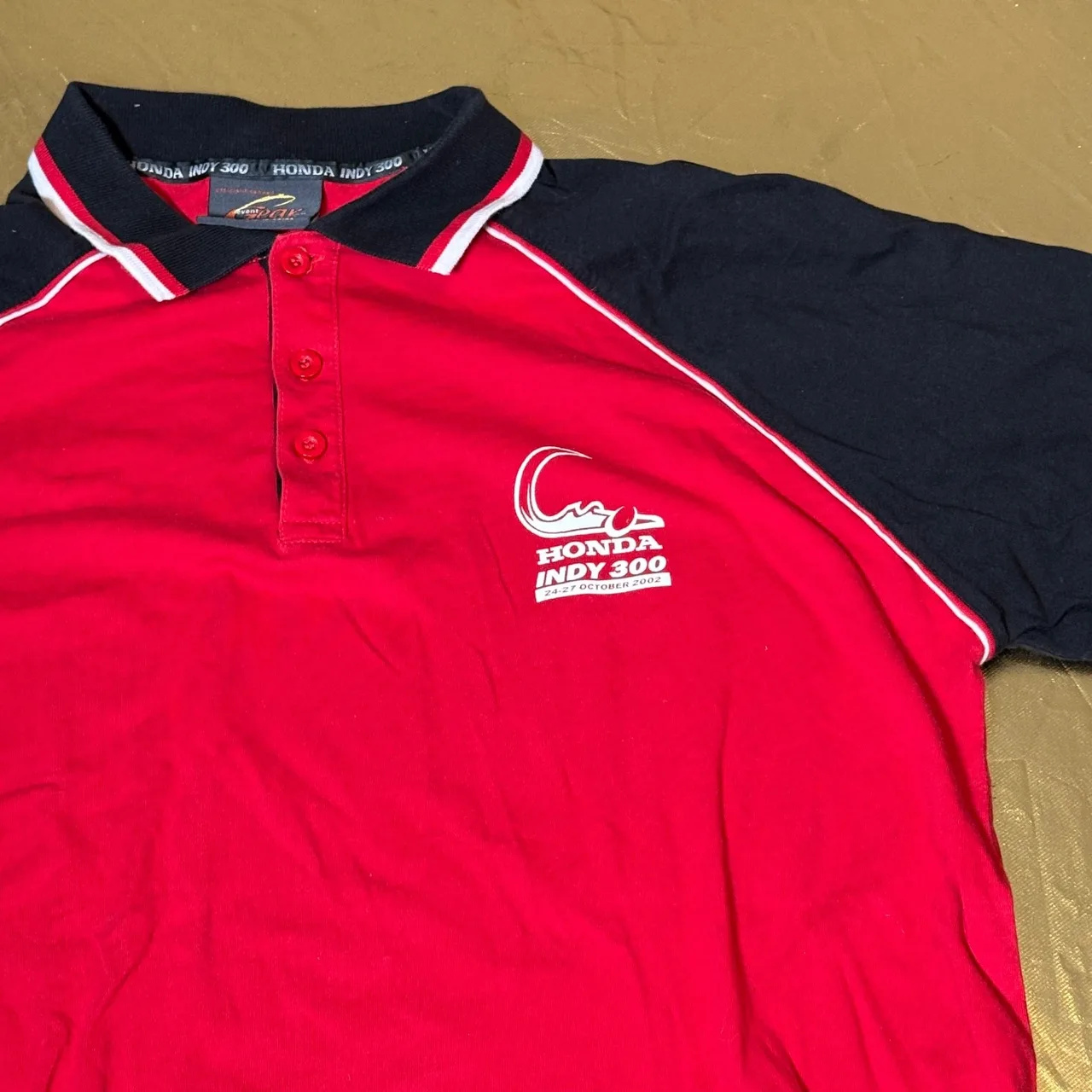 Vintage Honda Indy 300 Gold Coast 2002 polo shirt rare Large adult size – photo 7