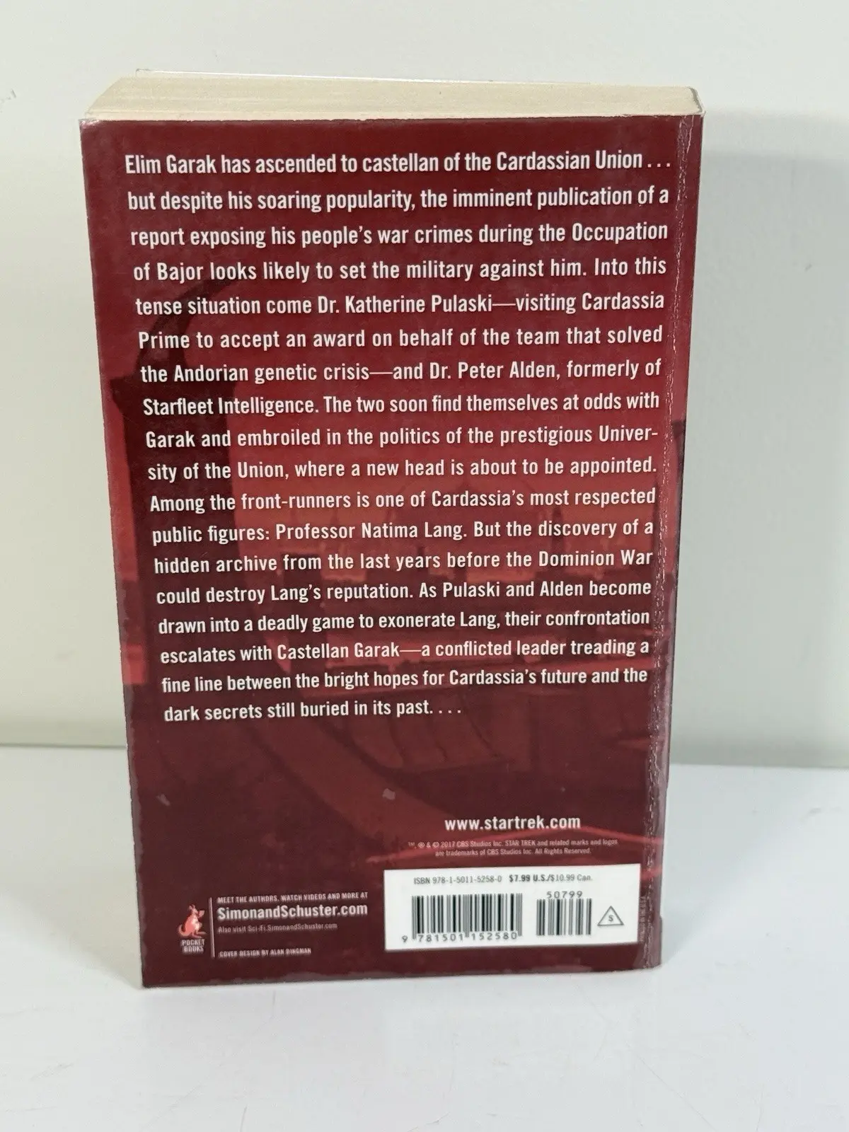 Pocket Books Star Trek Deep Space Nine Enigma Tales Una McCormack PB 2017 – photo 3