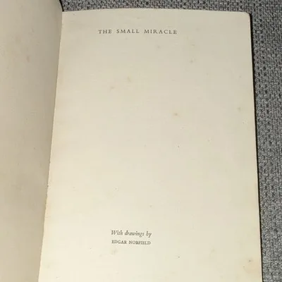 The Small Miracle Hardcover 1951 Book Aged – photo 3