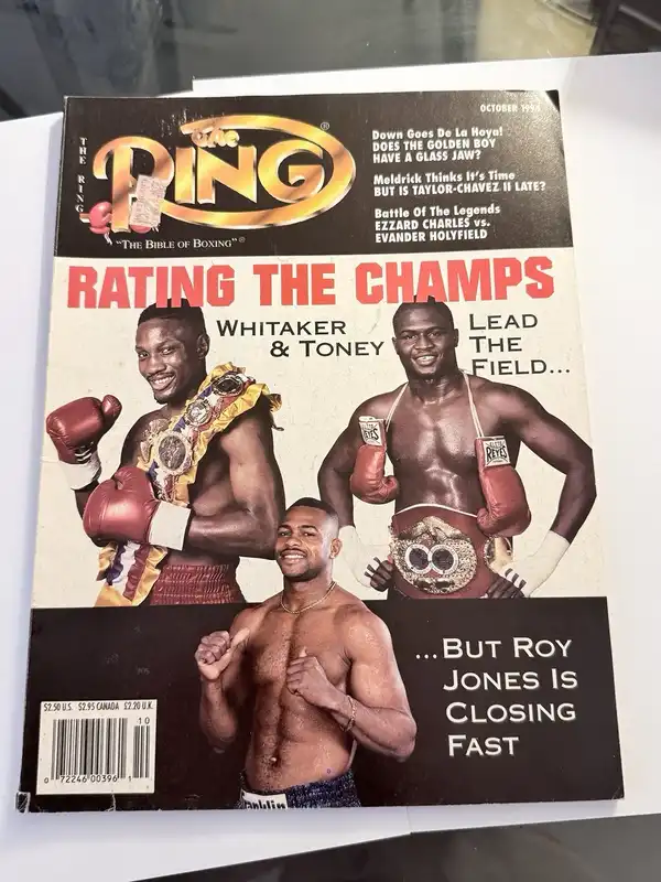 the ring magazine october 1994 boxing issue "rating the champs" de la hoya