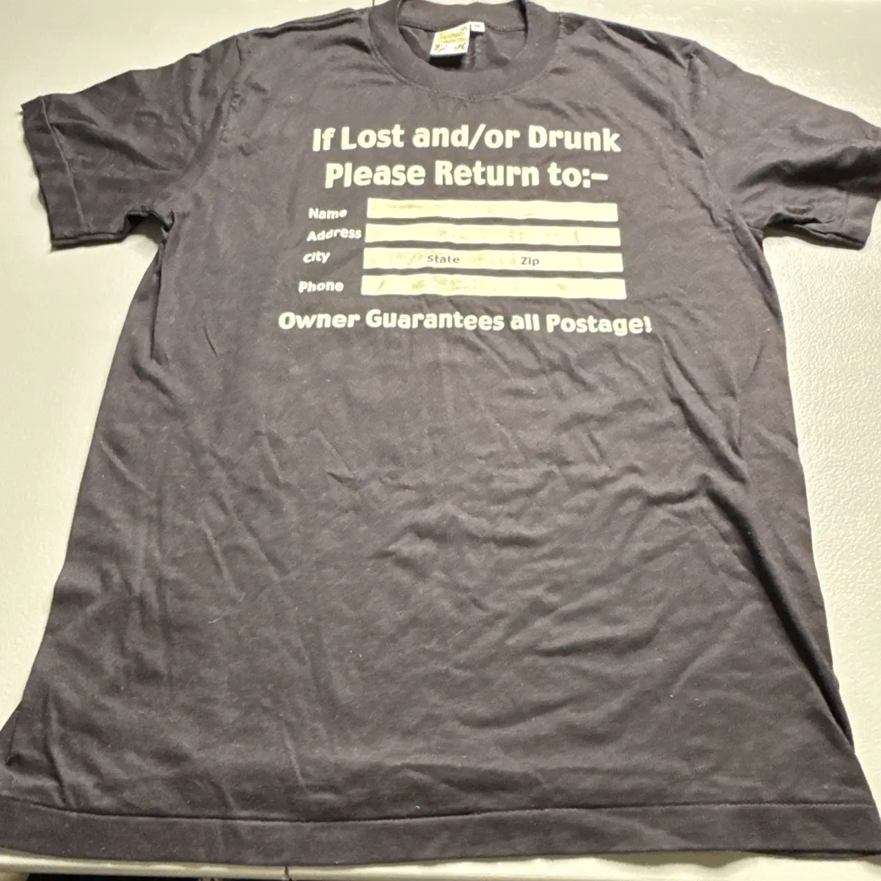 Akuna Matata Glow In The Dark If Lost And Or Drunk T Shirt Mens Medium Black – photo 2