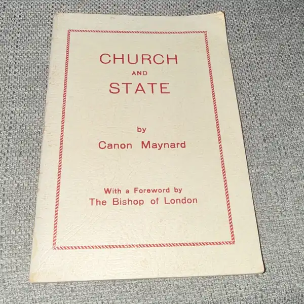 Church and State by Canon F. E. Maynard (1948, Paperback) Centenary Press