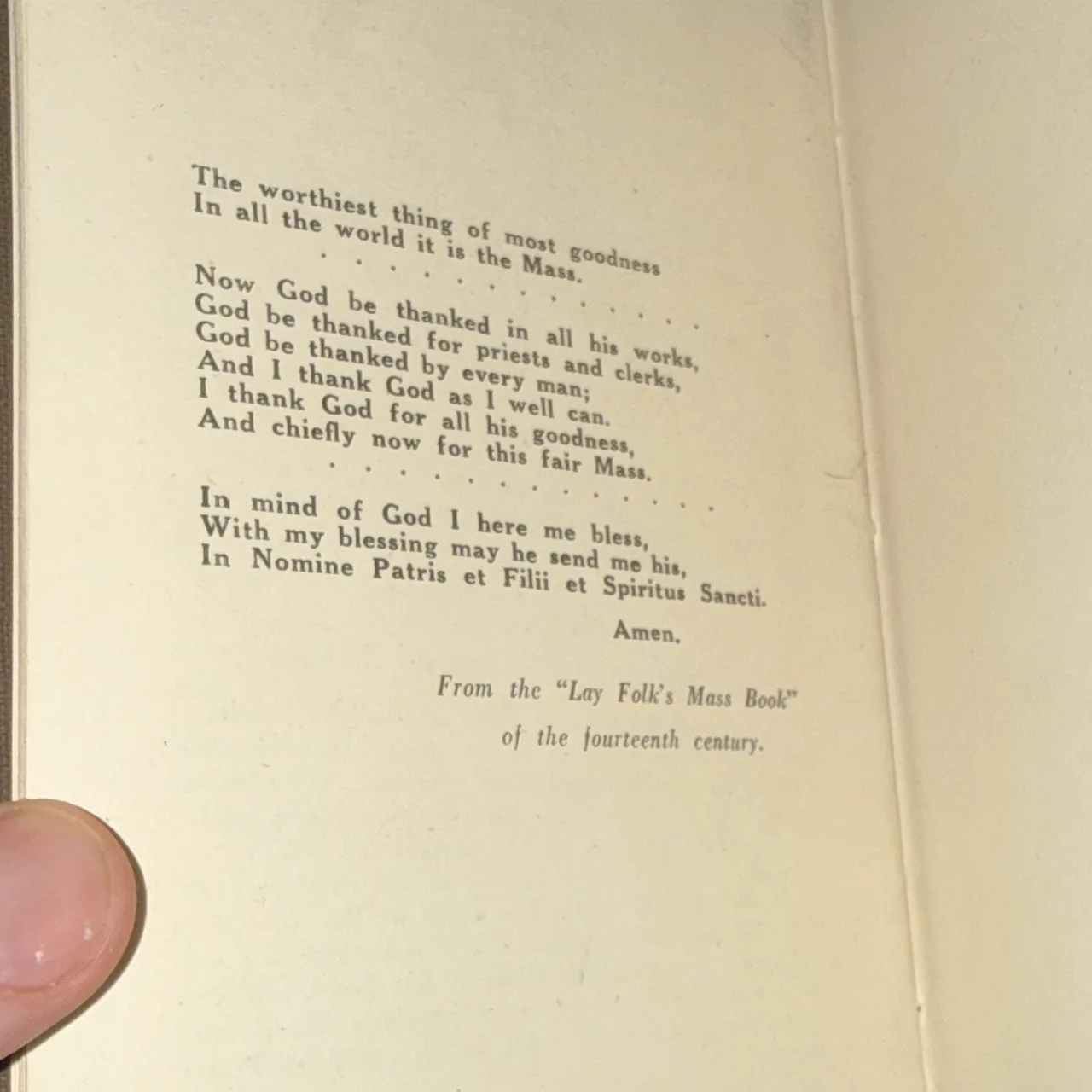 The English Mass (Second Edition) Hardcover Prayer Book Mass/Eucharist 1933 – photo 4