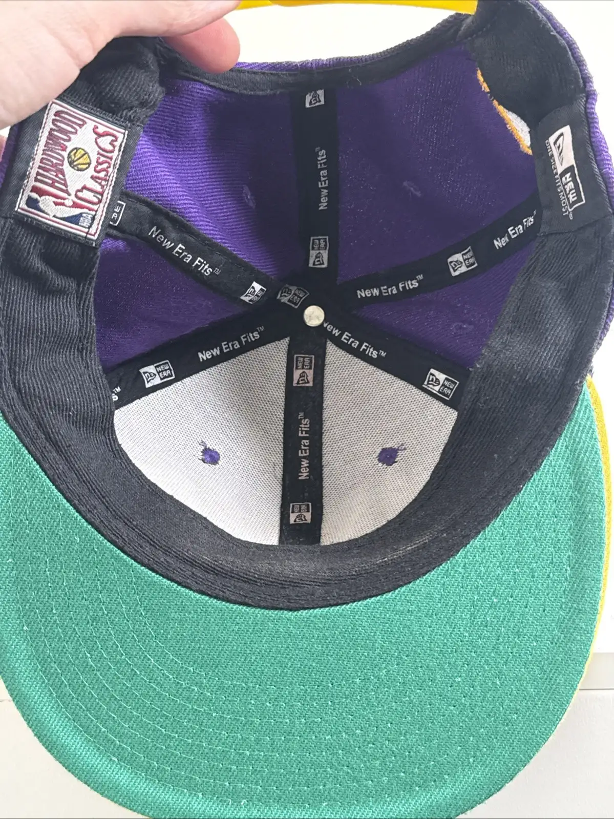 Old Los Angeles Lakers Cap Hardwood Classics Aged Retro Design – photo 4
