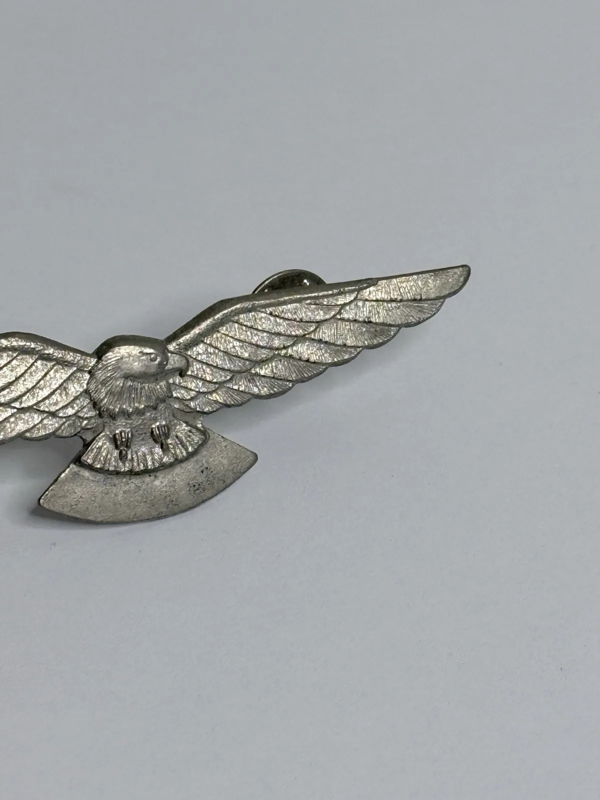 Vintage AJ Parkes Silver Eagle Aviation Pilot Wings Badge Australian – photo 3