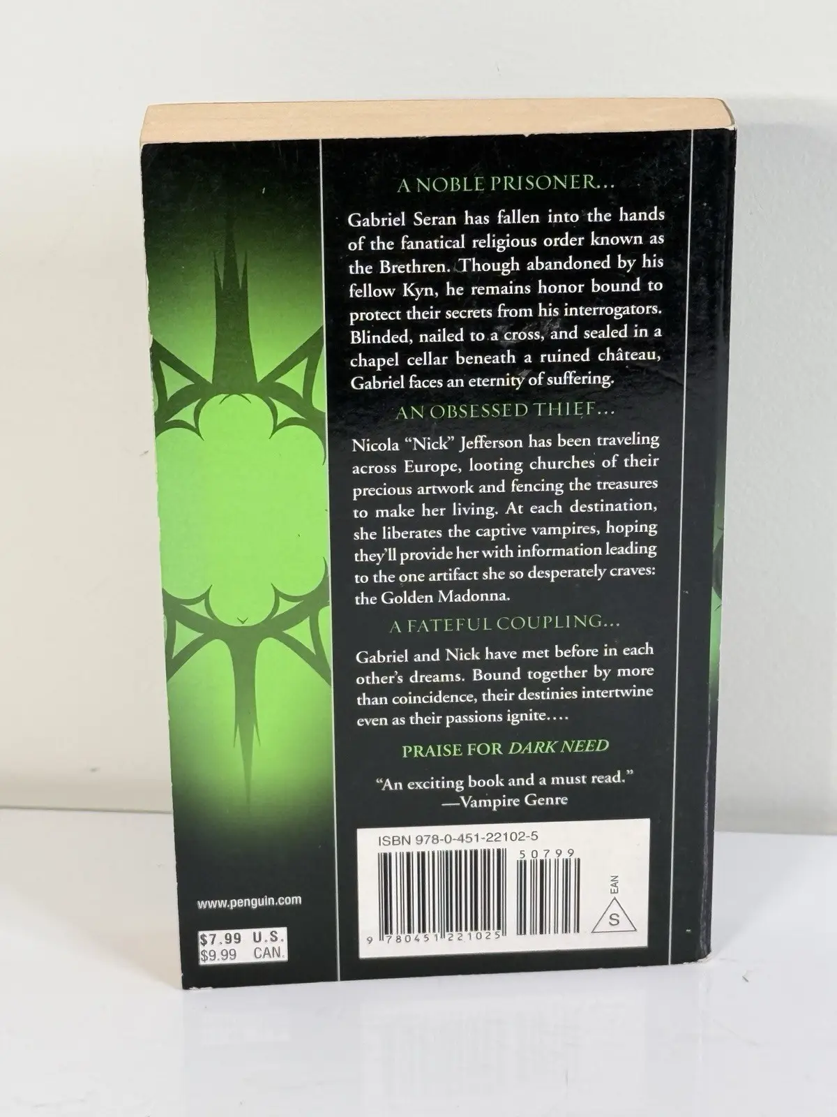 Lynn Viehl Night Lost: A Novel of the Darkyn Paperback 2007 Vampires – photo 3