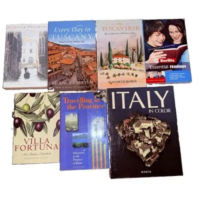 Italy Travel & Tuscany Book Bundle Venice Tuscany Language Learning 7xBooks