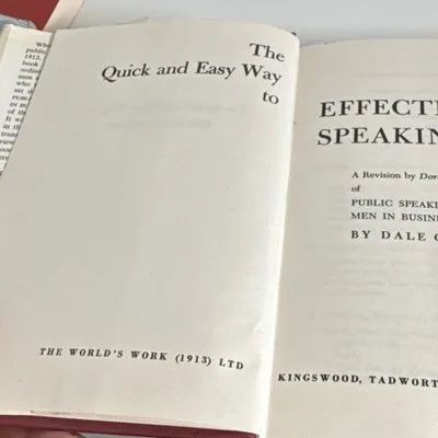 The Quick and Easy Way to Effective Speaking by Dale Carnegie (1962, Hardcover) – photo 4