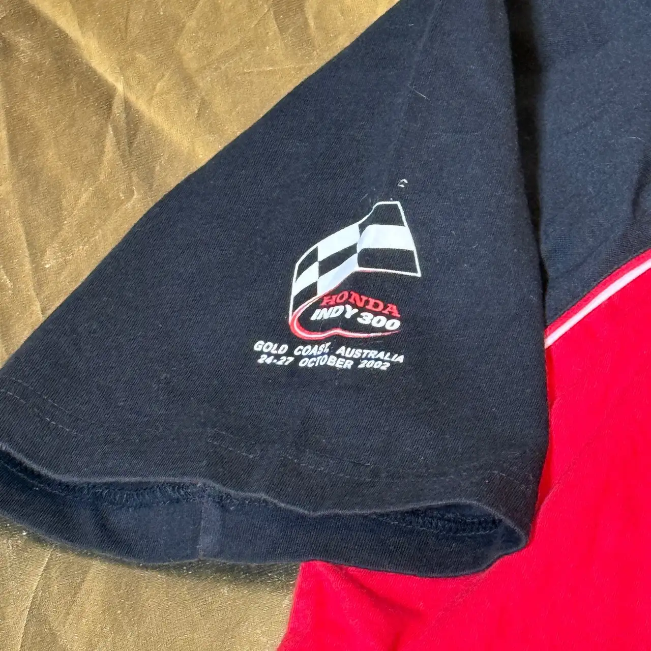 Vintage Honda Indy 300 Gold Coast 2002 polo shirt rare Large adult size – photo 3