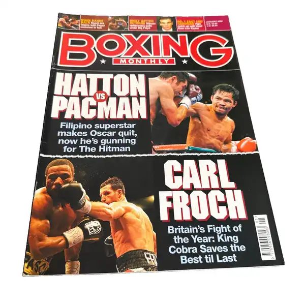 Boxing Monthly Hatton Vs Pacman Carl Froch January 2009