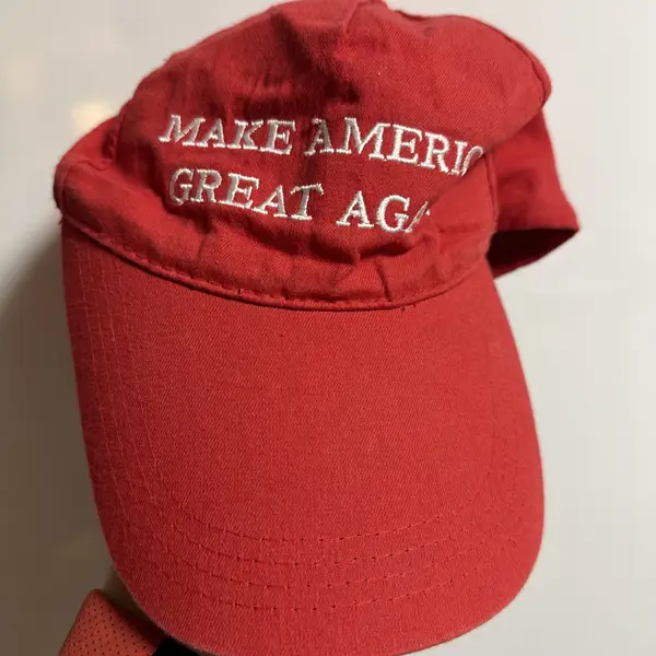 Make America Great Again Red Baseball Cap Retro Spell Out