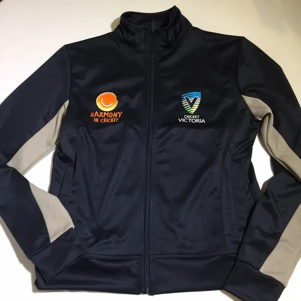 Cricket Victoria Size 12 Full Zip Jacket ‘Harmony In Cricket’ Embroidered
