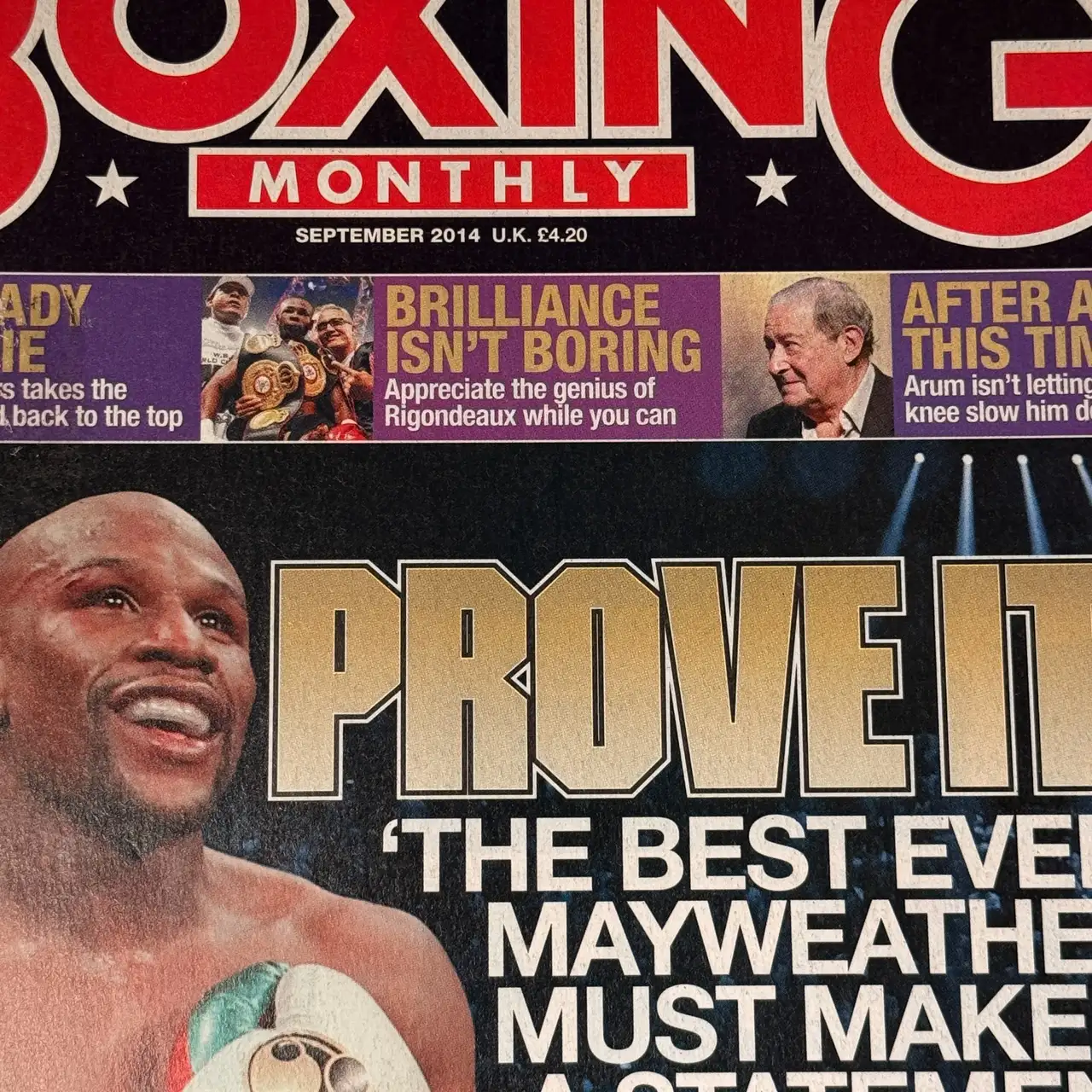 Floyd Mayweather Boxing Monthly magazine the best ever September 2014 – photo 2
