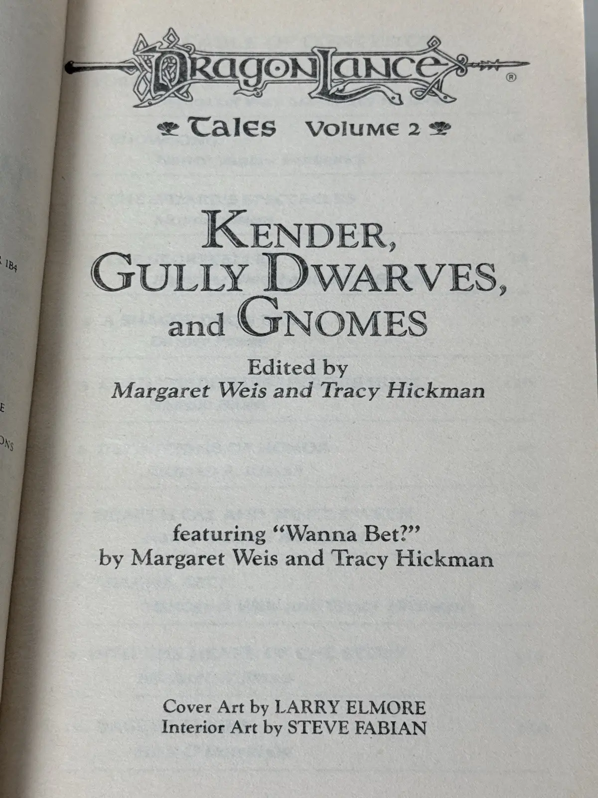 Dragonlance Tales Vol 2 Kender Gully Dwarves Gnomes PB Penguin 1988 – photo 8