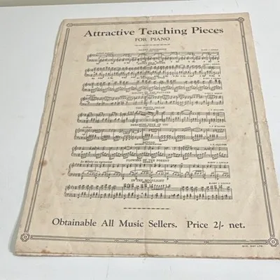 Harry J. Lincoln Silent Thoughts Tone Poem Piano Solo Sheet Music L.F. Collin – photo 2