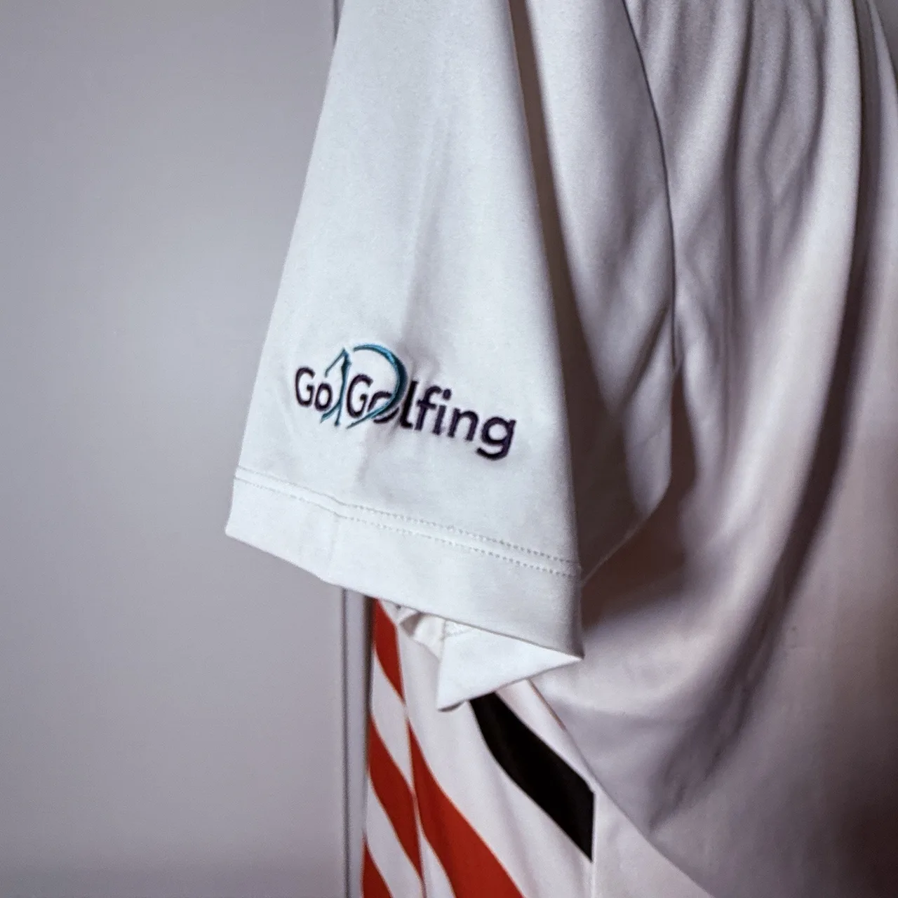 Ladbrokes World Masters Golf Womens Polo Shirt Size 14 White Red Striped Fenix – photo 5