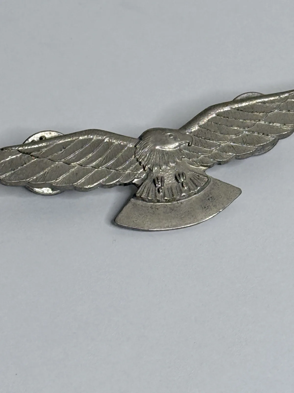 Vintage AJ Parkes Silver Eagle Aviation Pilot Wings Badge Australian – photo 6