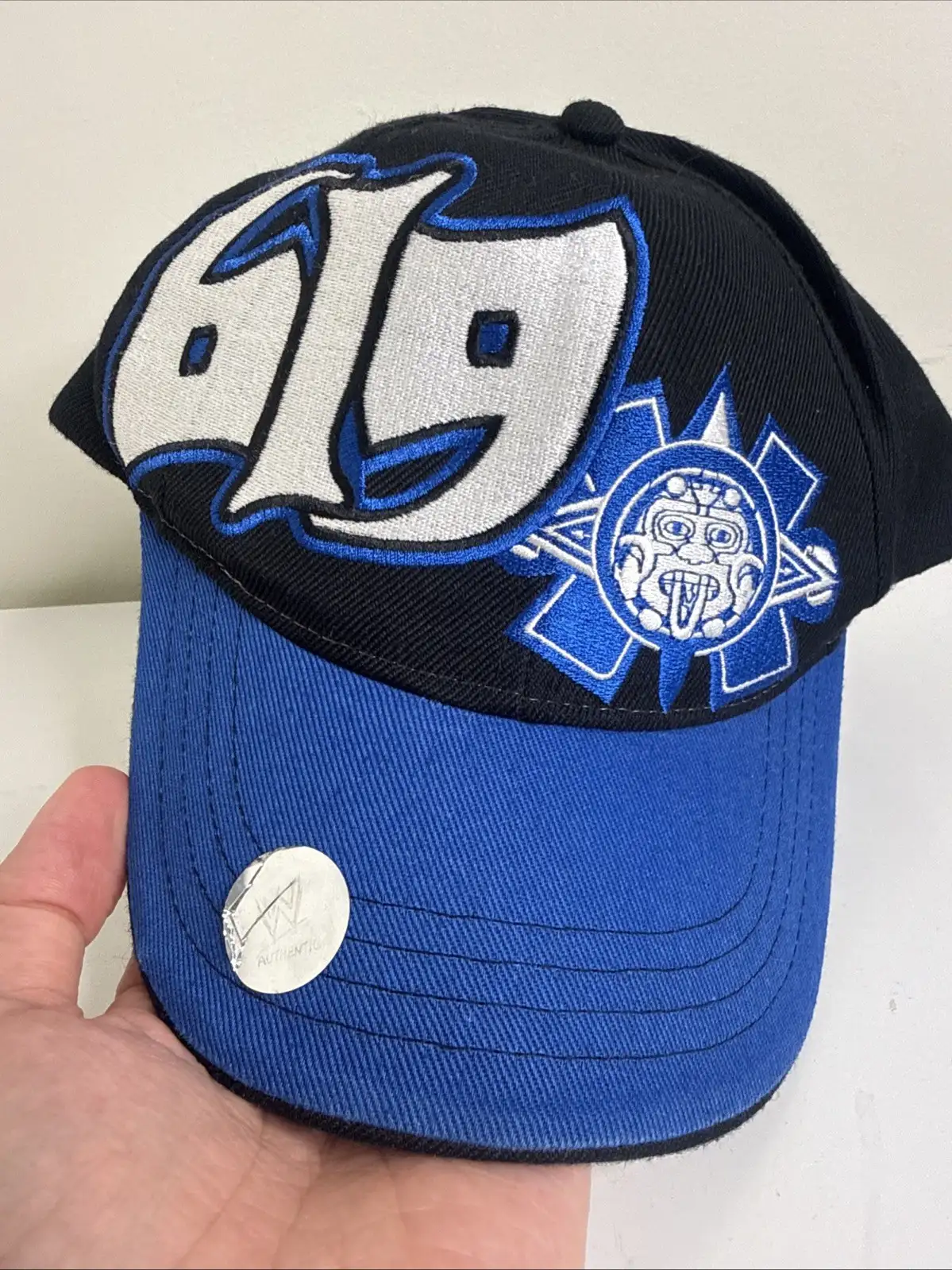 WWE 619 Mysterio Licensed Cap Blue Black Authentic Embroidered – photo 2
