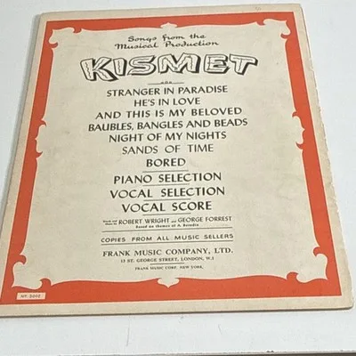 Frank Music Co Ltd The Pajama Game Vocal Selections Sheet Music Piano Voice 3002 – photo 2