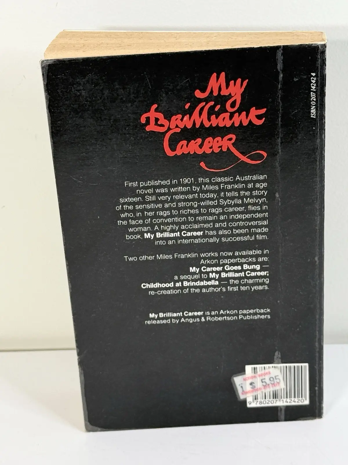 Miles Franklin My Brilliant Career Paperback Reprint Angus & Robertson 1979 – photo 3