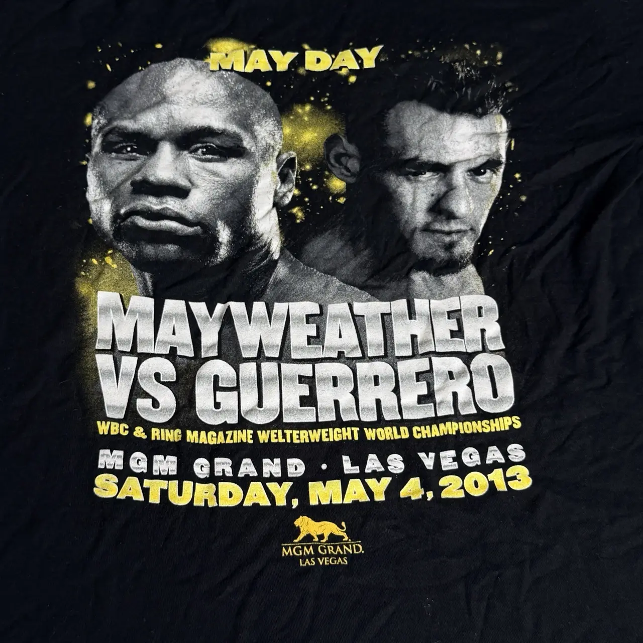 Floyd Mayweather Vs Robert Guerrero Medium Original Boxing T Shirt Men’s – photo 3
