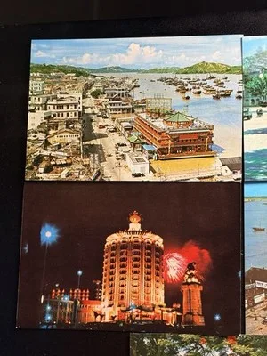 Leung Wai Yin Macao Macau China City View Vintage Postcard Lot 5 Unposted – photo 5