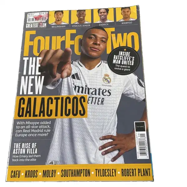 Four Four Two Magazine Soccer Football Mbappe Real Madrid RiseofAston Villa #369