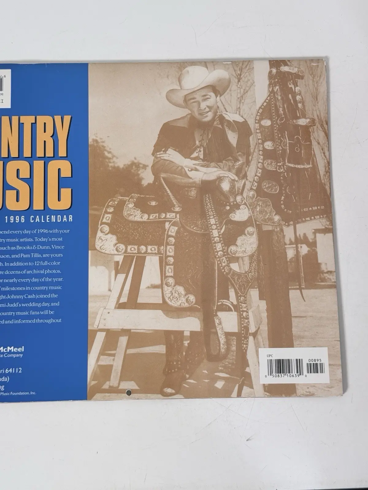 Country Music Foundation Official 1996 Calendar Illustrated Paperback – photo 3